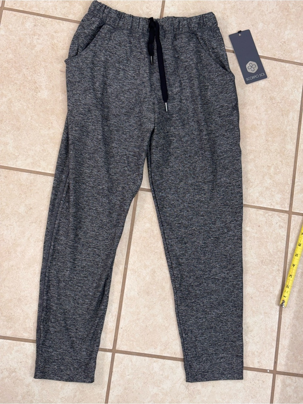 Scorpio Sol Men's Heather Gray Stretch Joggers